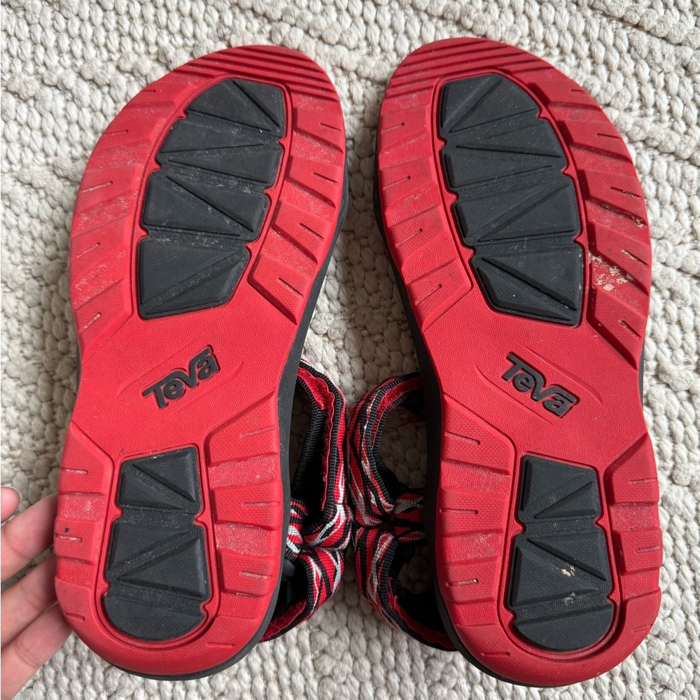 Teva Black and Red Patterned Sandals - Picture 5 of 5